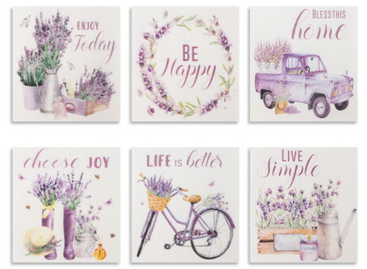 6-Piece Lavender Dreams Swedish Dishcloth Set