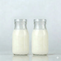 2x Glass Storage Bottle